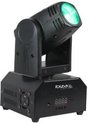 Ibiza LMH250-RC, forgófej, mozgó fej, moving head, 10 W CREE LED RGBW 4 az 1-ben, DMX, távirányító (LMH250-RC) (LMH250-RC)