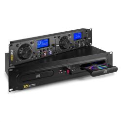 Power Dynamics PDX350, dual DJ-CD/USB-lejátszó-vezérlő, CD/USB/MP3, fekete (Sky-172.715) (Sky-172.715)