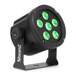 Beamz SlimPar 30, LED reflektor, 6 x 3 W 3 az 1-ben RGB LED diódák, távirányító, fekete (Sky-150.902) (Sky-150.902)