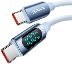 Toocki Cable USB-C to USB-C Toocki TXCTT1- XX04-B2, 2m, FC 100W (blue) (TXCTT1- XX04-B2) - scom