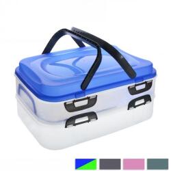 Orion Box UH műanyag, piknik, füles, 2 szintes, többféle színváltozat (123636)