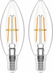 AlzaPower LED 6-55W, E14, 2700K, Filament, szett, 2db (APW-LBC14-62700FC2)