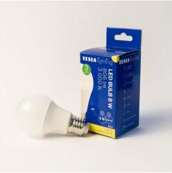 TESLA Tesla - LED izzó BULB, E27, 8 W, 230 V, 806 lm, 25000 h, 3000K meleg fehér, 220° (BL270830-1)