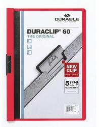 No brand DuraClip gyorsfűző lap, 20 db, kapacitás 60 lap, piros