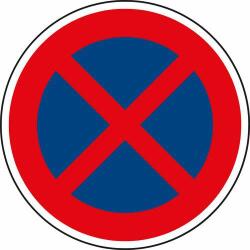  No brand Megállni tilos (B28) közlekedési tábla