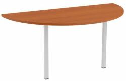  No brand Abonent asztal toldóelem, 160 x 80 x 75 cm, félkör, Oxford cseresznye mintázat - manutan - 129 908 Ft