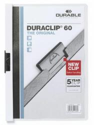 No brand DuraClip gyorsfűző lap, 20 db, kapacitás 60 lap, fehér