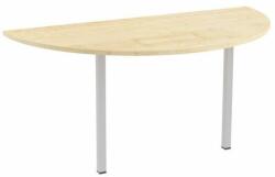  No brand Abonent asztal toldóelem, 160 x 80 x 75 cm, félkör, juhar mintázat - manutan - 114 808 Ft