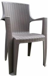Megaplast MEGA PLAST Kerti szék AMELIA polyrattan, cappuccino (MP1454)