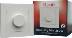 HeatIt Zig Dim 250W White RAL 9003, Zigbee forgó fényerőszabályozó (HEA-1444420)