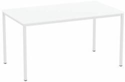 No brand Versys étkezőasztal, világosszürke RAL 7035 színű lábazattal, 140 x 80 x 74, 3 cm, fehér