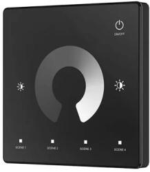 S-lightled TW1 LED dimmer távszabályzó fali RF fekete S-lightLED (SL LEDVSK069)