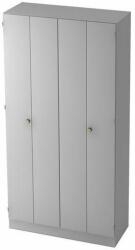No brand Nomeris magas, széles szekrény, 200, 4 x 90 x 40 cm, lehajtható ajtóval, világosszÜrke