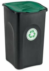 No brand HOME ECOGREEN műanyag szemetesek szelektált hulladékgyűjtésre, 50 literes térfogat, zöld
