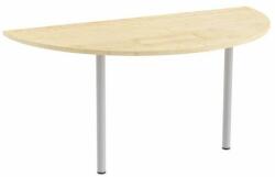  No brand Abonent asztal toldóelem, 160 x 80 x 75 cm, félkör, juhar mintázat - manutan - 112 624 Ft
