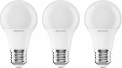AlzaPower LED 9-60W, E27, 2700K, set, 3db (APW-LBA27-92700KM3)