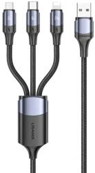 USAMS Кабел за бързо зареждане и данни USAMS SJ511 U71 All-in-one, 1.2м, черен (SJ511USB01)