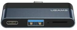 USAMS Хъб Usams SJ491 Type-C Mini HUB (Type-C+USB+Micro SD) (SJ491HUB01)