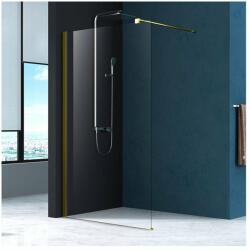 Fluminia Paravan de dus tip Walk-in Fluminia Foxy auriu periat 90x200 cm Easy Clean (W01SC01BG-90-V1)