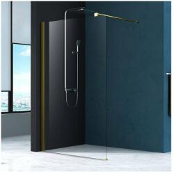 Fluminia Paravan de dus tip Walk-in Fluminia Foxy auriu periat 100x200 cm Easy Clean (W01SC01BG-100-V1)