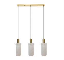 Light Prestige Tirana lampă suspendată 3x40 W alb-auriu LP-945/3LWH (LP9453LWH)