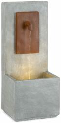 Blumfeldt Milos, fântână, LED, de interios și exterior, cablu de 5 cm, ciment, gri (GDI12-Messina) (GDI12-Messina) - klarstein