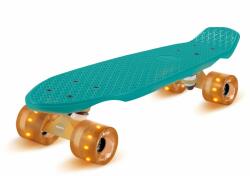 fun pro Mini Cruiser Skateboard Skateboard Trickboard PP Board 100kg LED Wheels PU Hardness: 88A (sk_mc_grn_gld) (sk_mc_grn_gld) Skateboard
