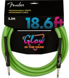 Fender Инструментален кабел Fender Glow in Dark Cbl Green 5.5 метра