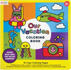 Ooly Carte de colorat cu contur reliefat - Our Vacation (118-289) Carte de colorat