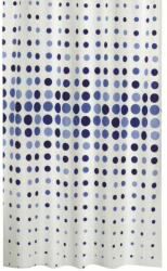 Fürdőszoba függöny - 180x200 cm - Pöttyös kék
