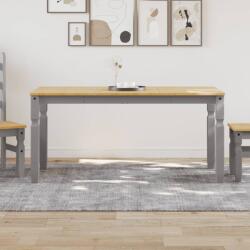 vidaXL Corona szürke tömör fenyőfa ebédlőasztal 160 x 80 x 75 cm (4005718)