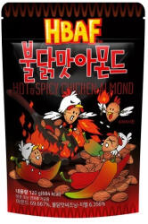 HBAF Hot and Spicy Chicken Almond csípős csirke ízű mandula snack 120g