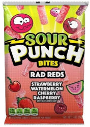 Sour Punch Bites Rad Reds gyümölcsös gumicukor 142g