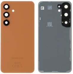 Samsung GH82-33101G Gyári Samsung Galaxy S24 Narancs akkufedél hátlap, burkolati elem, kamera lencse (Sandstone Orange) (GH82-33101G)