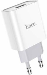 PSA18R-120P HOCO C81A 5V 2.1A tablet és telefon USB töltő (adapter, charger) hálózati tápegység 220V - fehér (PSA18R-120P)