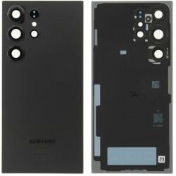 Samsung GH82-33349B Gyári Samsung Galaxy S24 Ultra Titán fekete színű akkufedél hátlap, burkolati elem, kamera lencse (Titanium Black) (GH82-33349B)