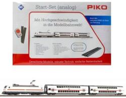 PIKO Piko: Vasútmodell kezdőkészlet, BR 146 TRAXX villanymozdony emeletes személykocsikkal, ágyazatos sínnel 57134 (57134)