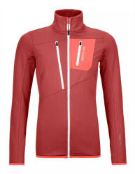 ORTOVOX W's Fleece Grid Jacket Mărime: L / Culoare: roșu mat