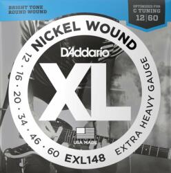 D'Addario EXL148 corzi de chitară electrică, bobină de nichel, 12-60 (EXL148)