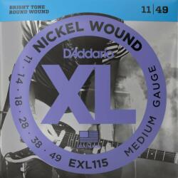 D'Addario EXL115 corzi de chitară electrică, bobinate cu nichel, 11-49 (EXL115)