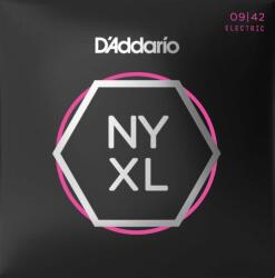 D'Addario NYXL0942 corzi de chitară electrică, bobină de nichel, New York XL, 09-42 (NYXL0942)