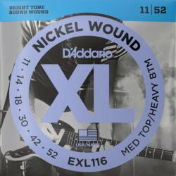 D'Addario EXL116 corzi de chitară electrică, bobină de nichel, 11-52 (EXL116)