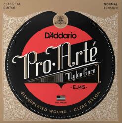 D'Addario EJ45 Corzi de chitară clasică Pro Arté, tensiune normală (EJ45)