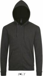 SOL'S Stone - unisex zipzáros, kapucnis pulóver (so01714chme-xl)
