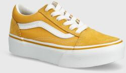 Vans gyerek sportcipő UY Old Skool Platform sárga - sárga 31.5