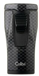 Colibri Monaco Carbon Fiber Black hármas piramis lángú szúrólángos szivar öngyújtó - fekete (C-LI880T10)
