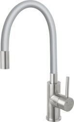 FERRO Zumba Flexibilis csövű inox csaptelep, szürke, beépíthető (5903738223817)