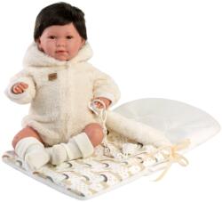 Llorens Llorens: Mimi Llorana 42cm-es baba hanggal és hálózsákkal (74110) - jatekshop