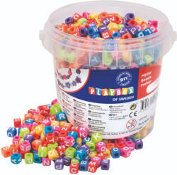 Playbox PlayBox: Színes betűs gyöngy szett 1250 db-os 7x7x7mm (2472144) - jatekshop