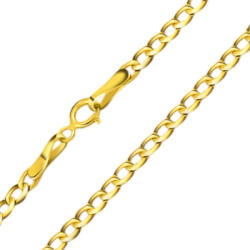 Ékszerkirály 14k arany nyaklánc, lapított pancer 45 cm (AL051)
